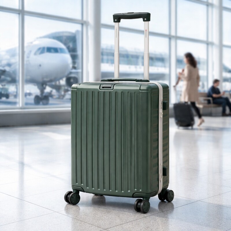 Valija Rígida de Policarbonato con Ruedas 20' (Carry On) Verde