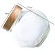 Galletero de vidrio 1,55 lts con tapa simil madera TRANSPARENTE