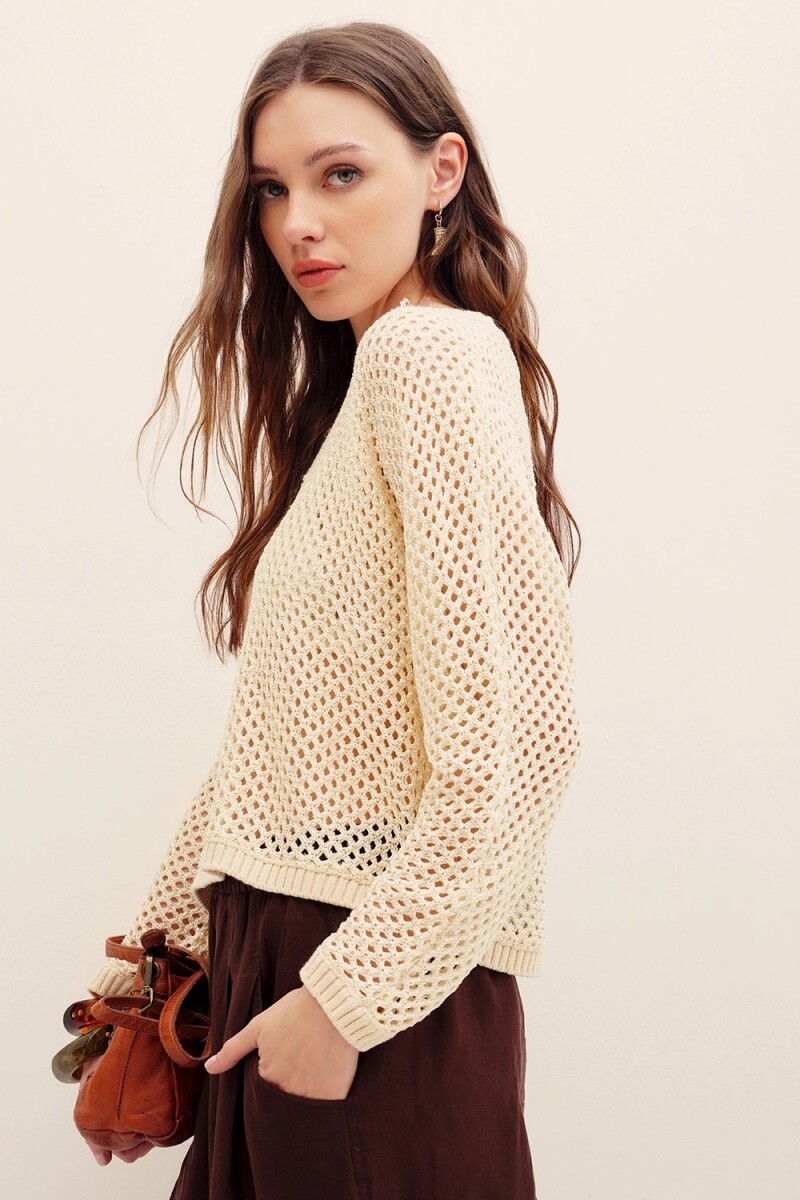 SWEATER LUREX Crudo