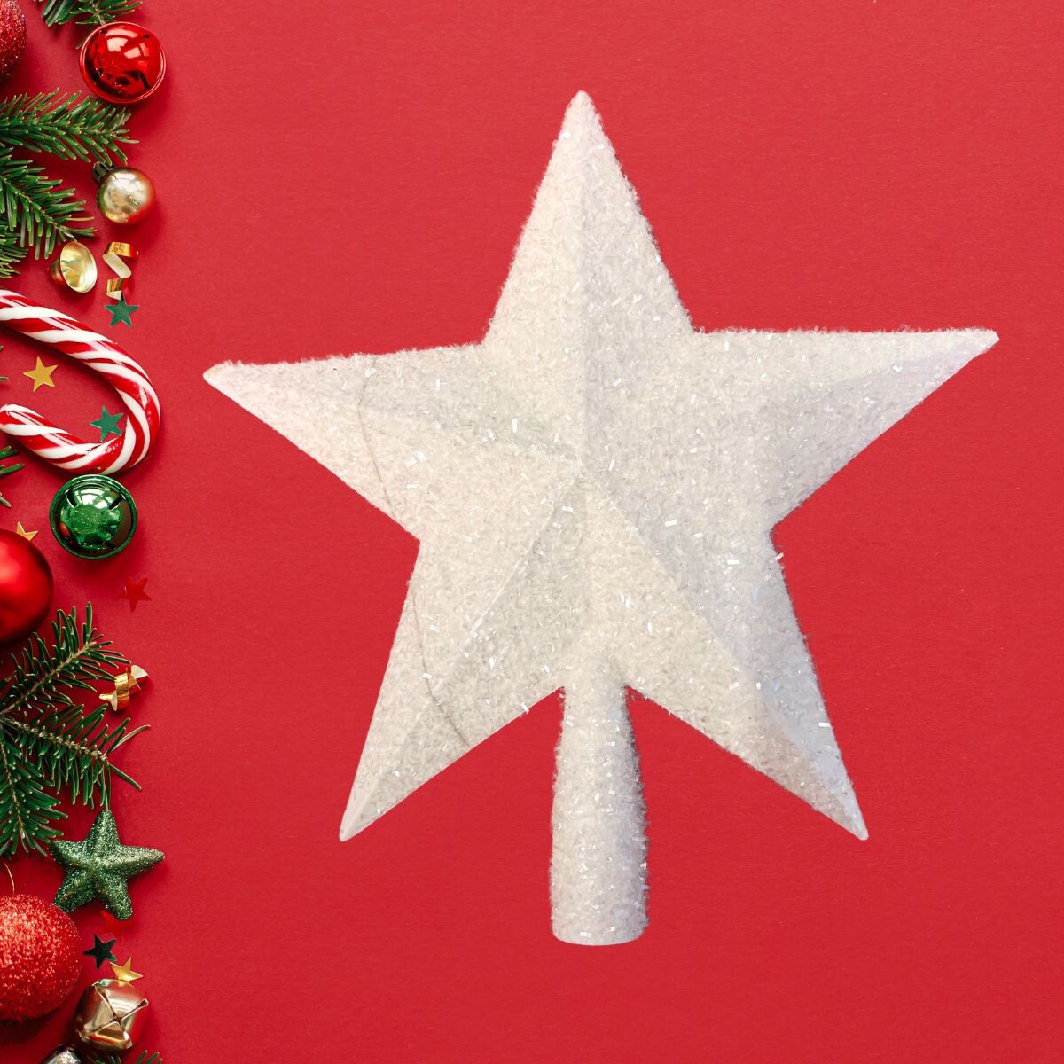 Estrella Blanca Puntero Navideño 