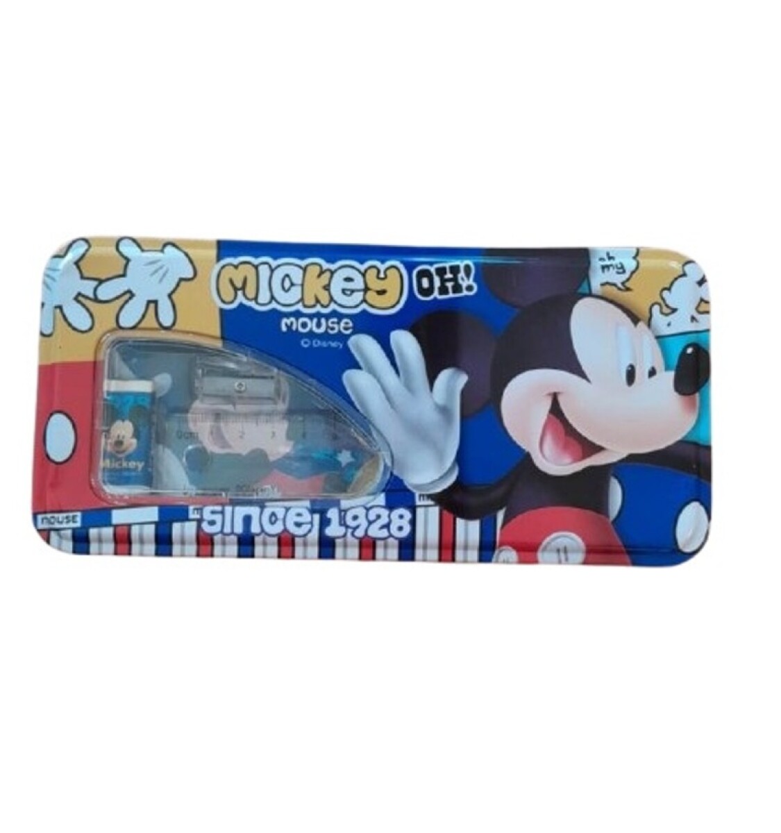 Estuche metal lapices Mickey mouse 