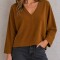 outlet Buzo paño camel