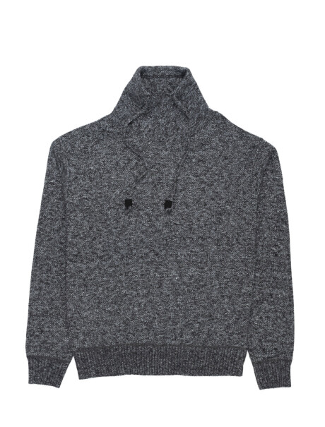 Sweater cuello alto gris