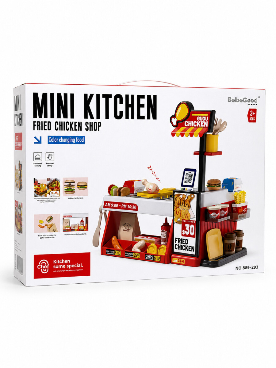MINI TIENDA DE POLLO FRITO - ROJO 