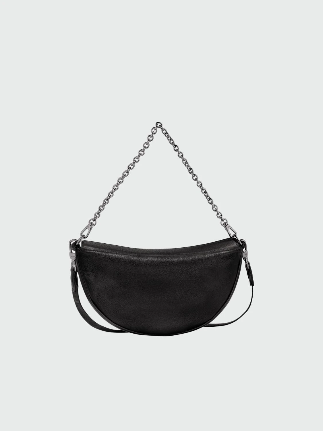 Longchamp -Cartera pequeña de cuero, Smile Negro