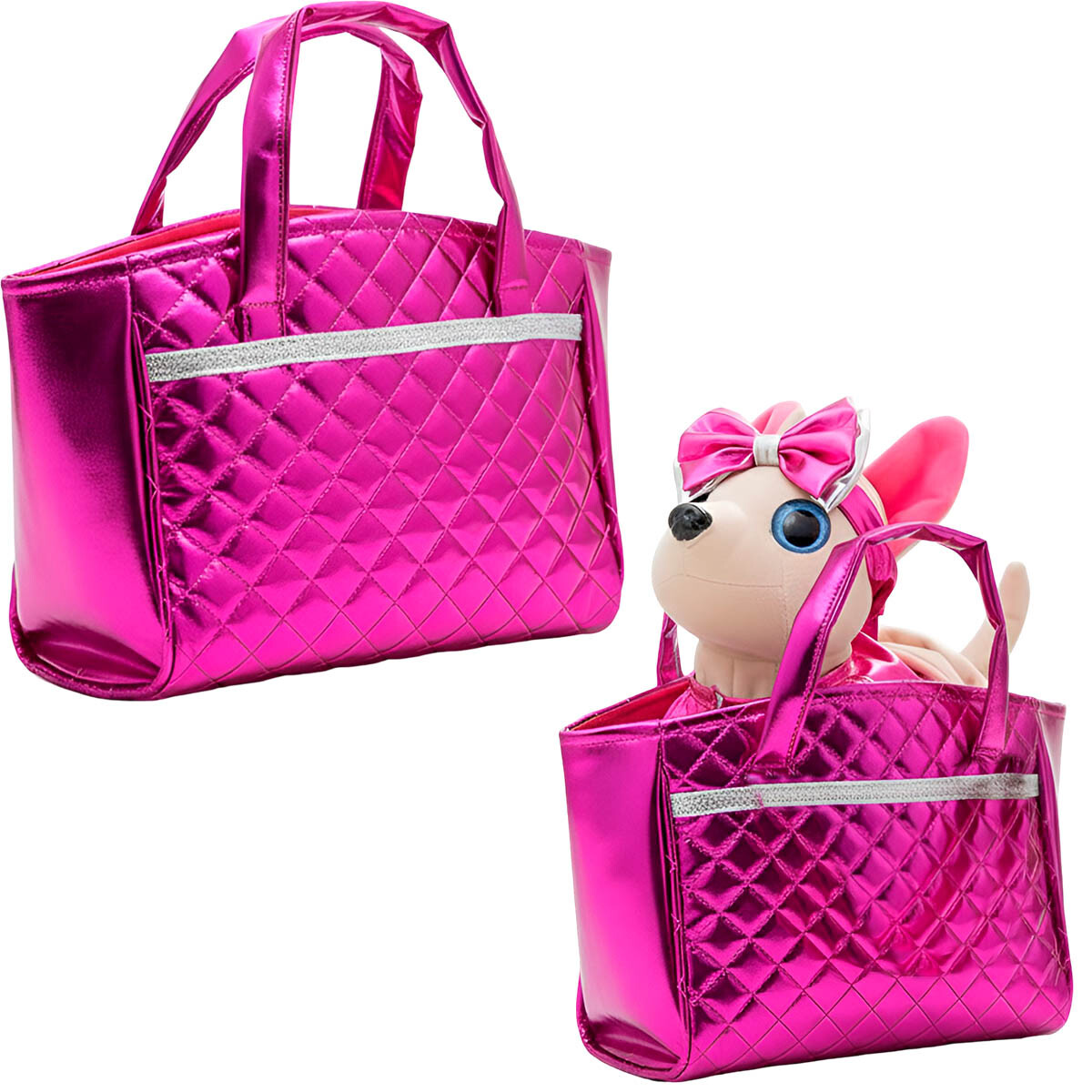 Cartera Infantil Juguete Perrito De Peluche Niñas - Fucsia 