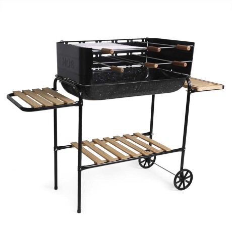 BARBACOA RODELO ACERO NEGRO MOR