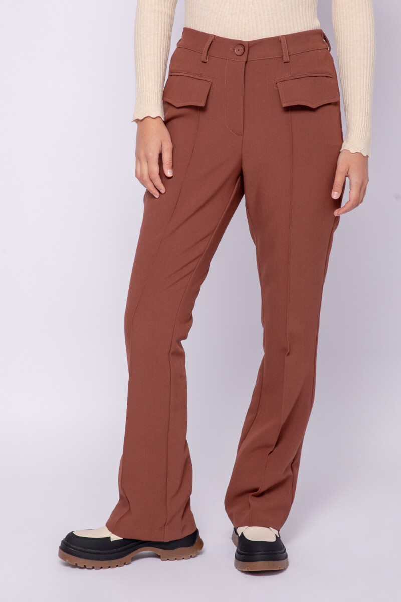PANTALÓN FLEET Chocolate