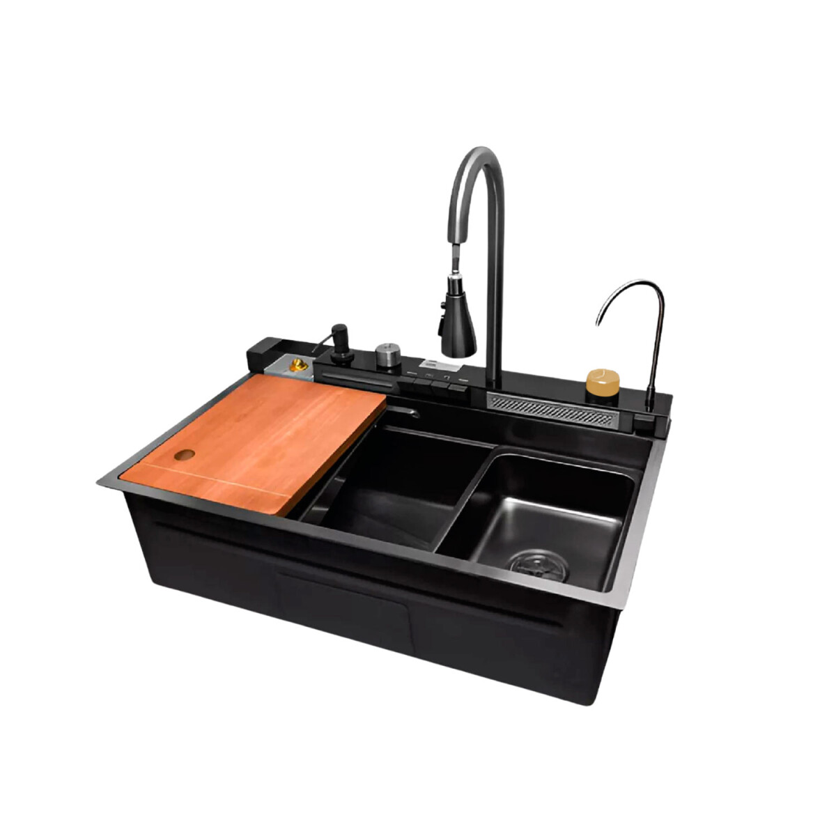 Pileta Acero Inox Multifuncion con lava vaso 
