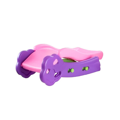 Tobogán Infantil Plástico Plegable Niño +4 Pisos Goma Violeta