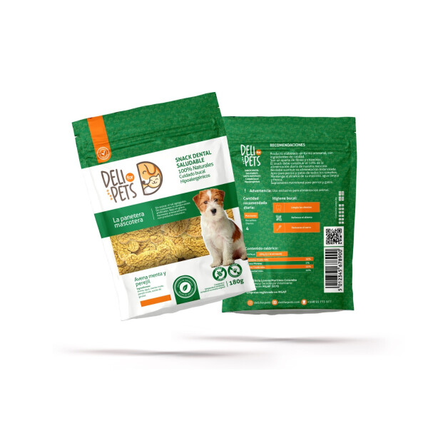 SNACK DELI FOR PETS AVENA, MENTA Y PEREJIL 180G SNACK DELI FOR PETS AVENA, MENTA Y PEREJIL 180G