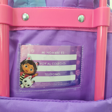Mochila Escolar Gabby Dollhouse Infantil Con Carro 2