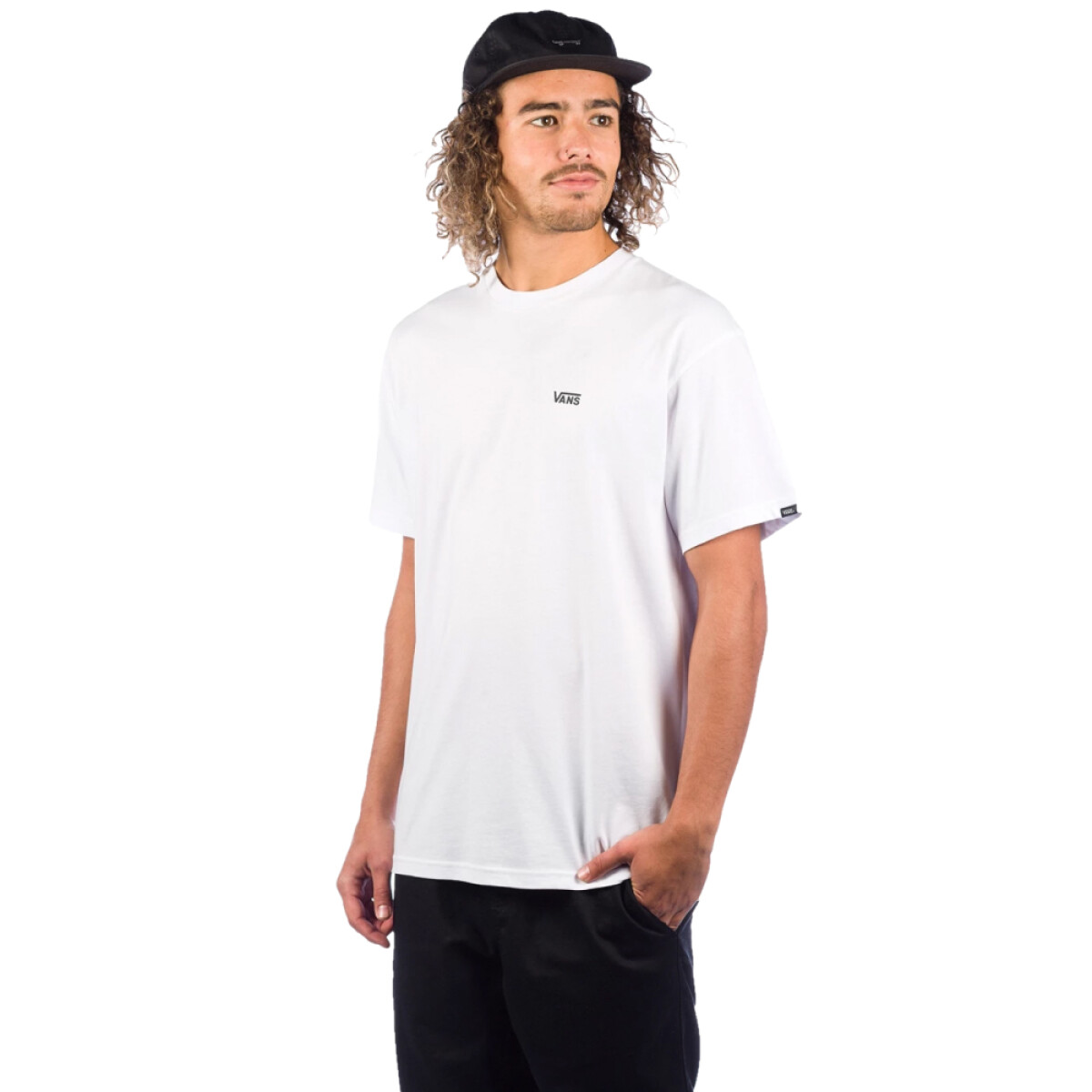 Remera MC Vans Mn Left Chest Logo Tee - Blanco 