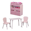 Set mesa y organizador infantil rosa Set mesa y organizador infantil rosa