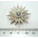 Prendedor Antiguo De Oro Y Plata Con Brillantes Y Diamantes Prendedor Antiguo De Oro Y Plata Con Brillantes Y Diamantes