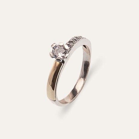 Anillo Idalia - Plata y Oro Anillo Idalia - Plata y Oro