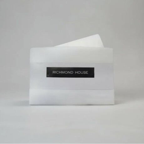 Juego Sábanas Richmond House 1 Plaza Y Media Lisa Blanca