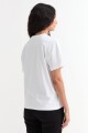 Remera m/c estampada colección Urbana BLANCO Y ROJO