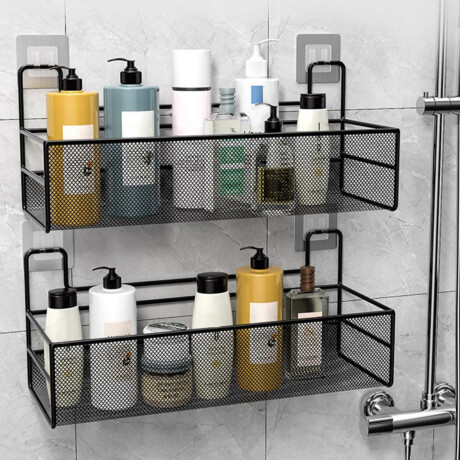 Estante Organizador Baño Ducha Metal Adhesivo Pared Estante Organizador Baño Ducha Metal Adhesivo Pared