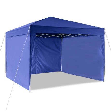 Gazebo Plegable 3x3Mt c/ Paredes Impermeable y Filtro UV30 Azul