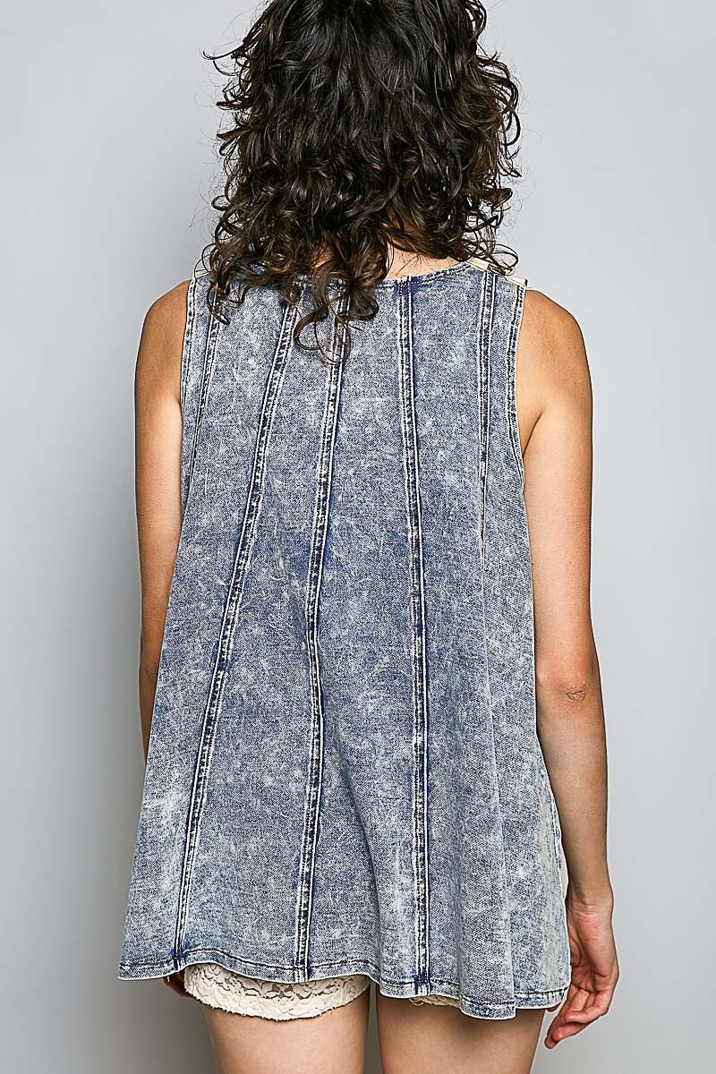 MUSCULOSA RELAX Denim