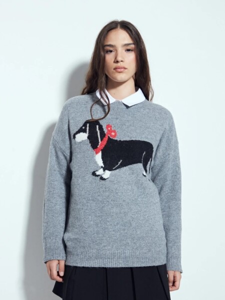 BUZO P.CAKE STEF PERRITO GRIS