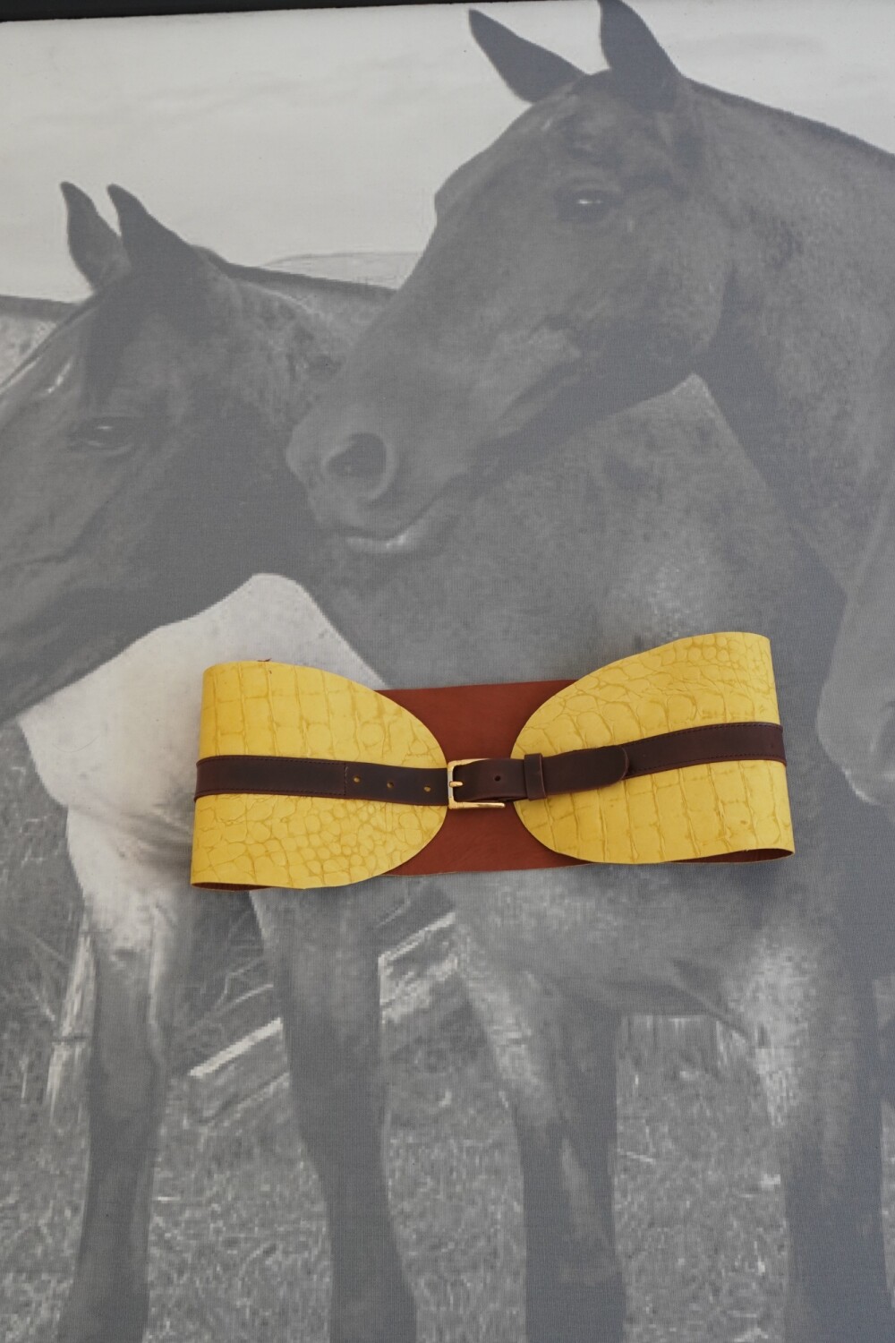 Sophisticated Belt Amarillo / Chocolate