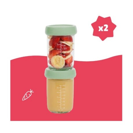 Setx2 Frascos de vidrio comida bebes Setx2 Frascos de vidrio comida bebes