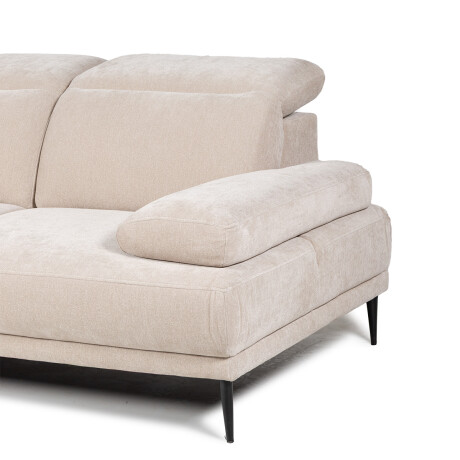 Rinconera Allegra- Tela Microfibra - Chaise Izquierdo 6686-4 Beige