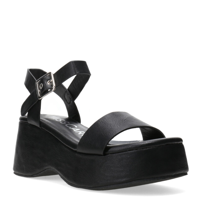 Sandalia de Mujer Miss Carol KROVA con plataforma Negro