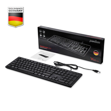 Teclado Usb Perixx 317 Retroiluminado 001
