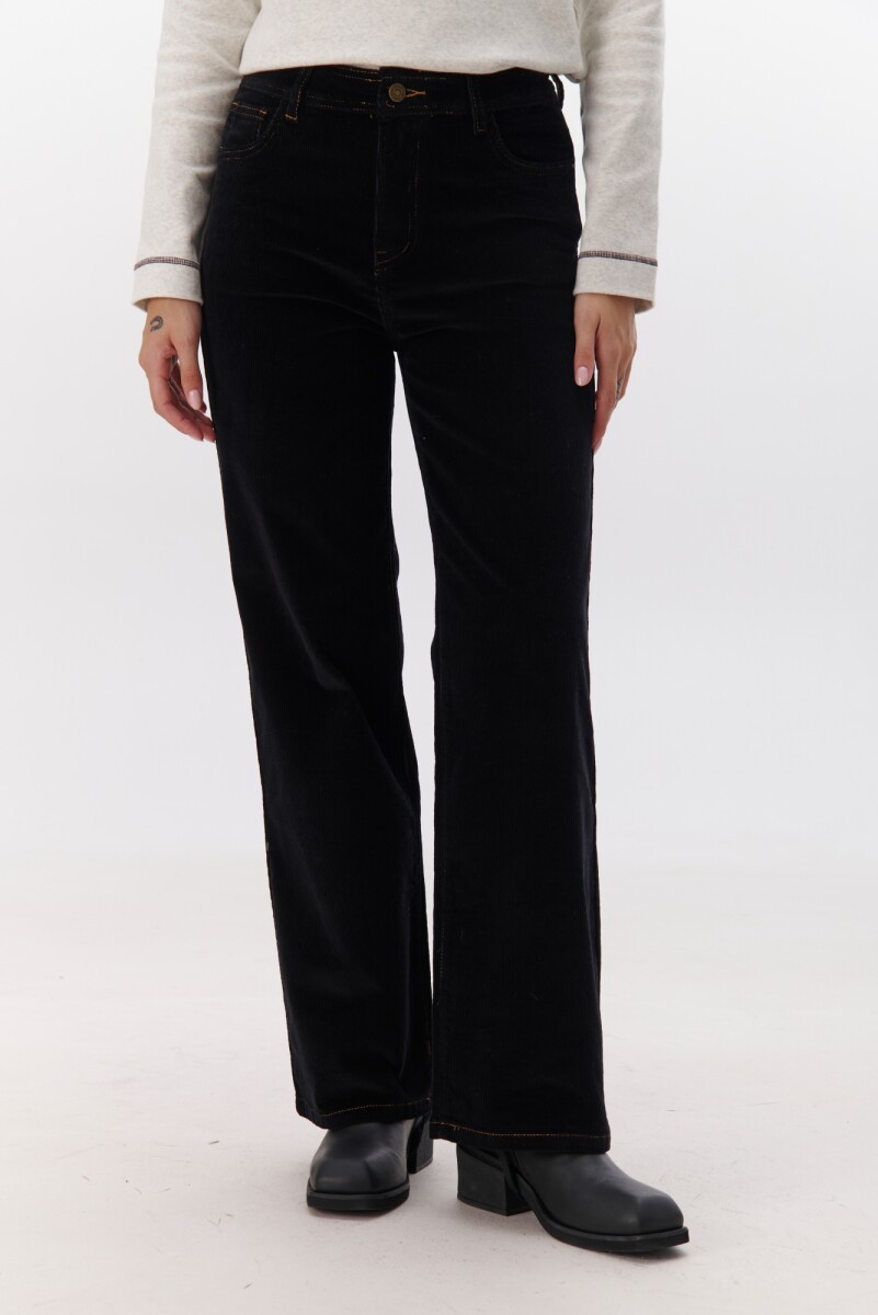 PANTALON PANA - NEGRO 