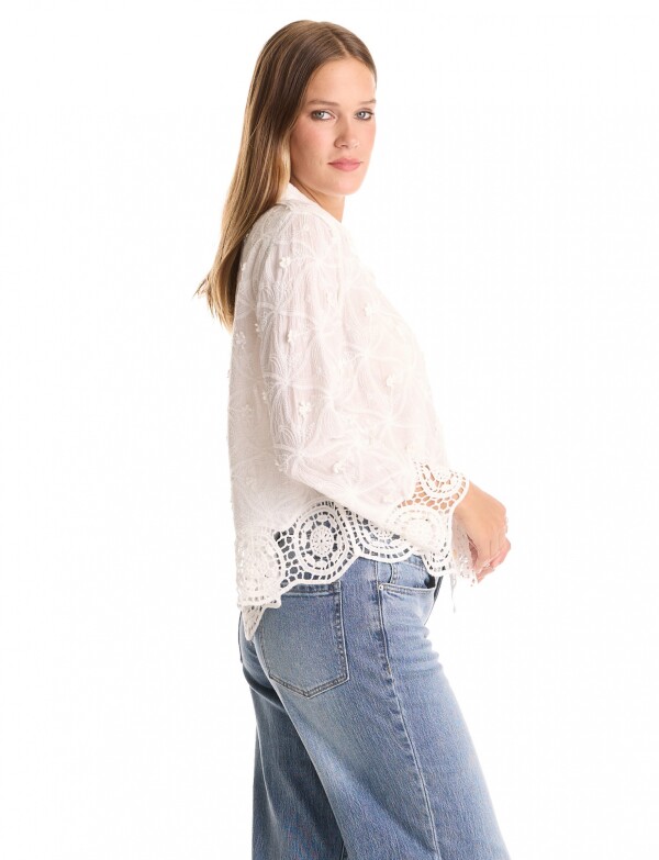 Camisa Boho Calada BLANCO