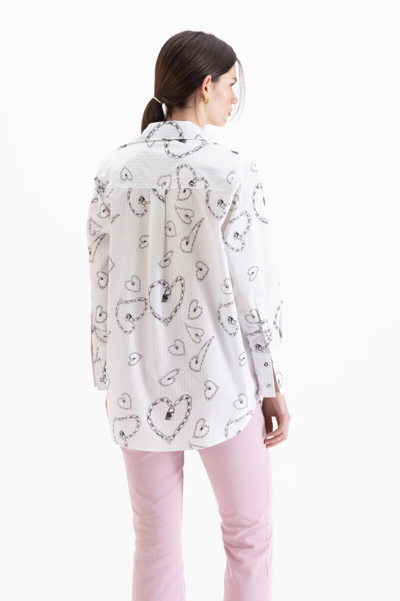 CAMISA HEART Blanco