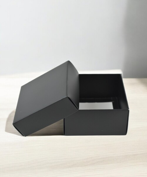 Caja eco 02 - 8x8x4,5 cm. NEGRO