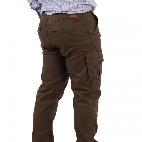 Pantalón Cargo de Hombre con Spandex Verde