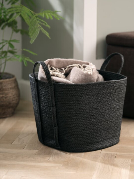 Cesta HJALTI W37xL37xH32 cm negra Cesta HJALTI W37xL37xH32 cm negra