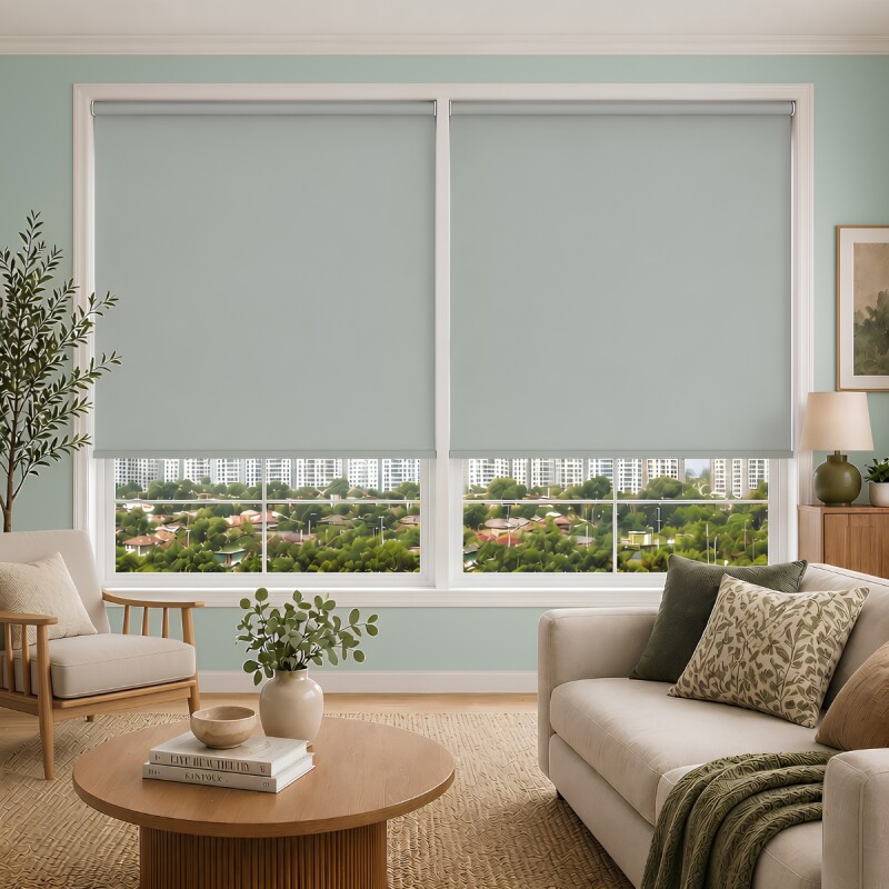 SET x2 cortina roller blackout 160 x 200 GRIS