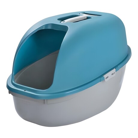 Arenero para gato con tapa y pala Rimax Azul