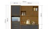 Mueble de Cocina Modular IMPERATRIZ Marron/Gris Oscuro