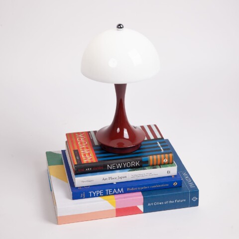 Lámpara de mesa retro inalámbrica roja Lámpara de mesa retro inalámbrica roja
