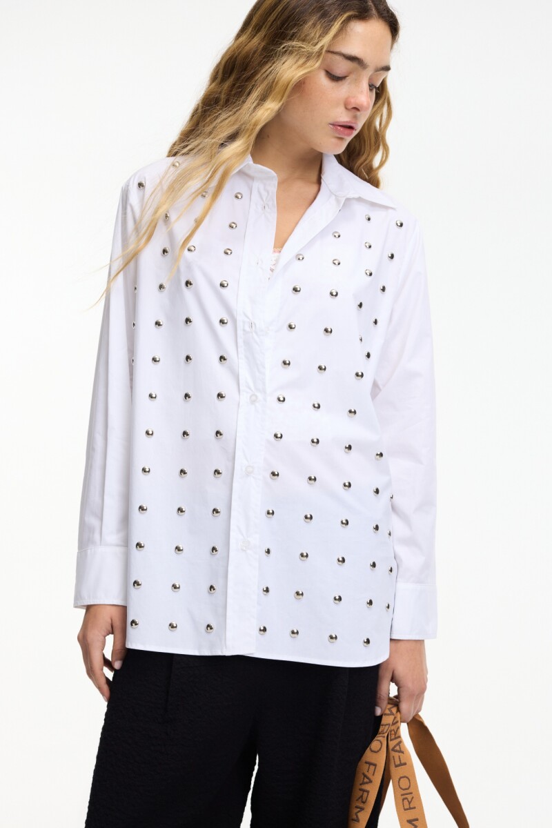 CAMISA TACHAS Blanco