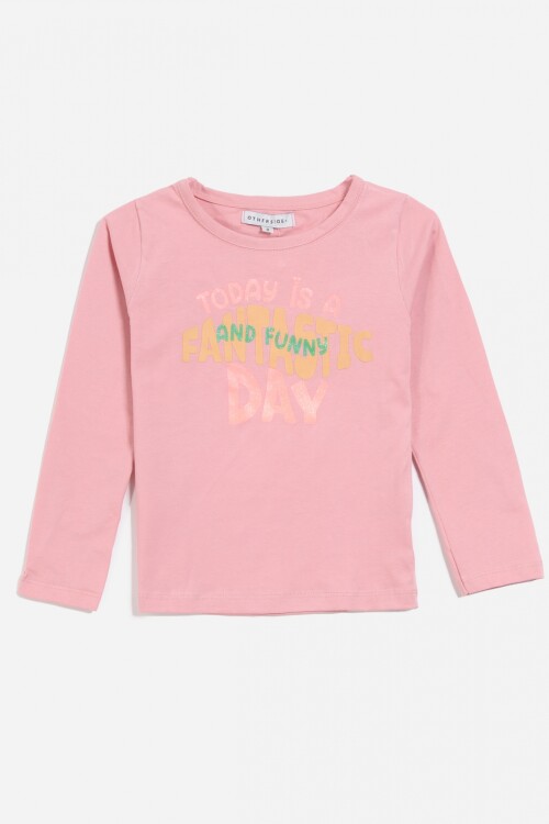 Remera Fantastic day ROSA