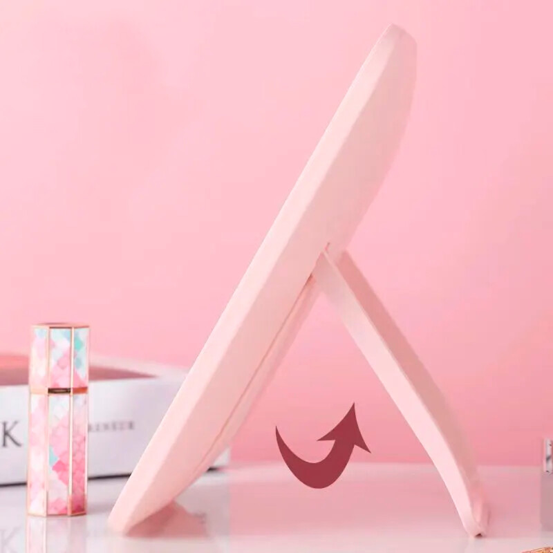 Espejo rectangular con luz led ROSADO