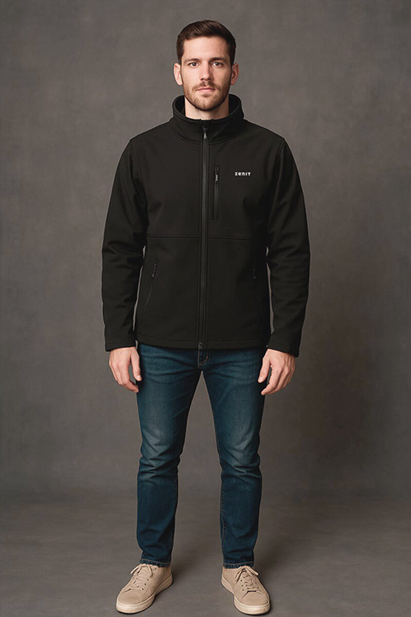 CAMPERA SOFTSHELL NEGRA S 