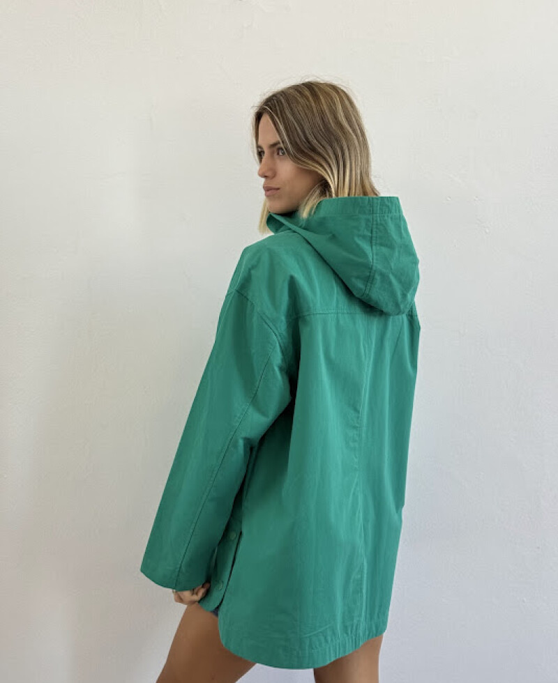 Campera Gabardina verde