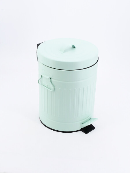 PAPELERA 5 LT CON PEDAL VERDE