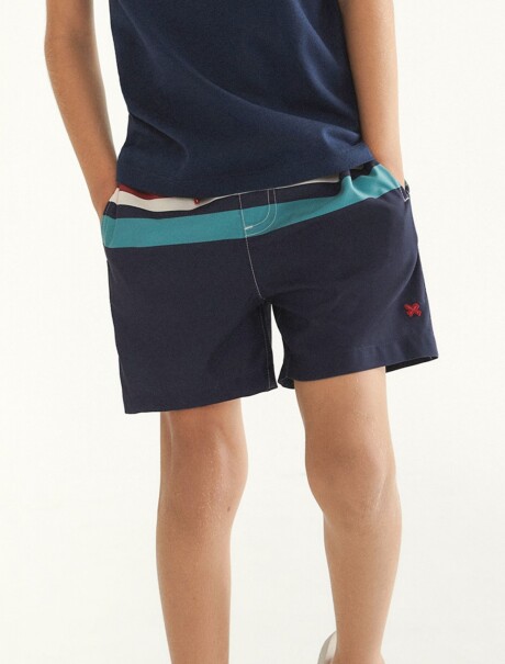 SHORT INFANTIL DE BAÑO MULTICOLOR