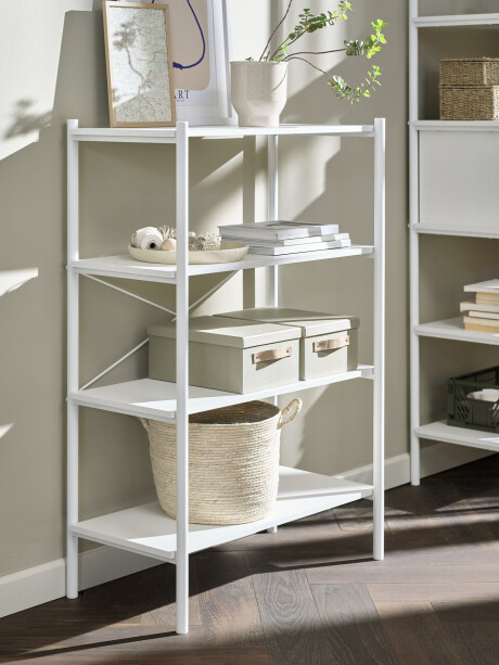 Estantería LINDVED 4 estantes blanco Estantería LINDVED 4 estantes blanco