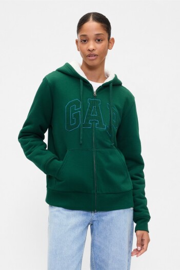 Canguro Con Corderito Logo Gap Mujer Evergreen Glamour
